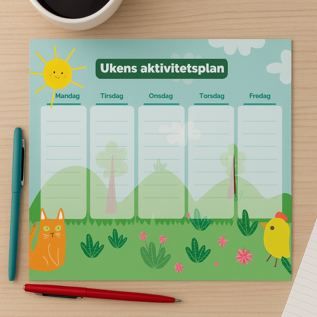 ukens aktivitetsplan
